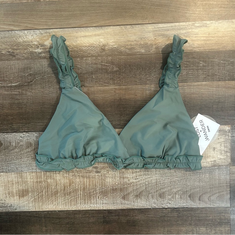Lost + Wander Mahalo Spirit Bikini Top - Light Sage Green 🌴 - Picture 4 of 9